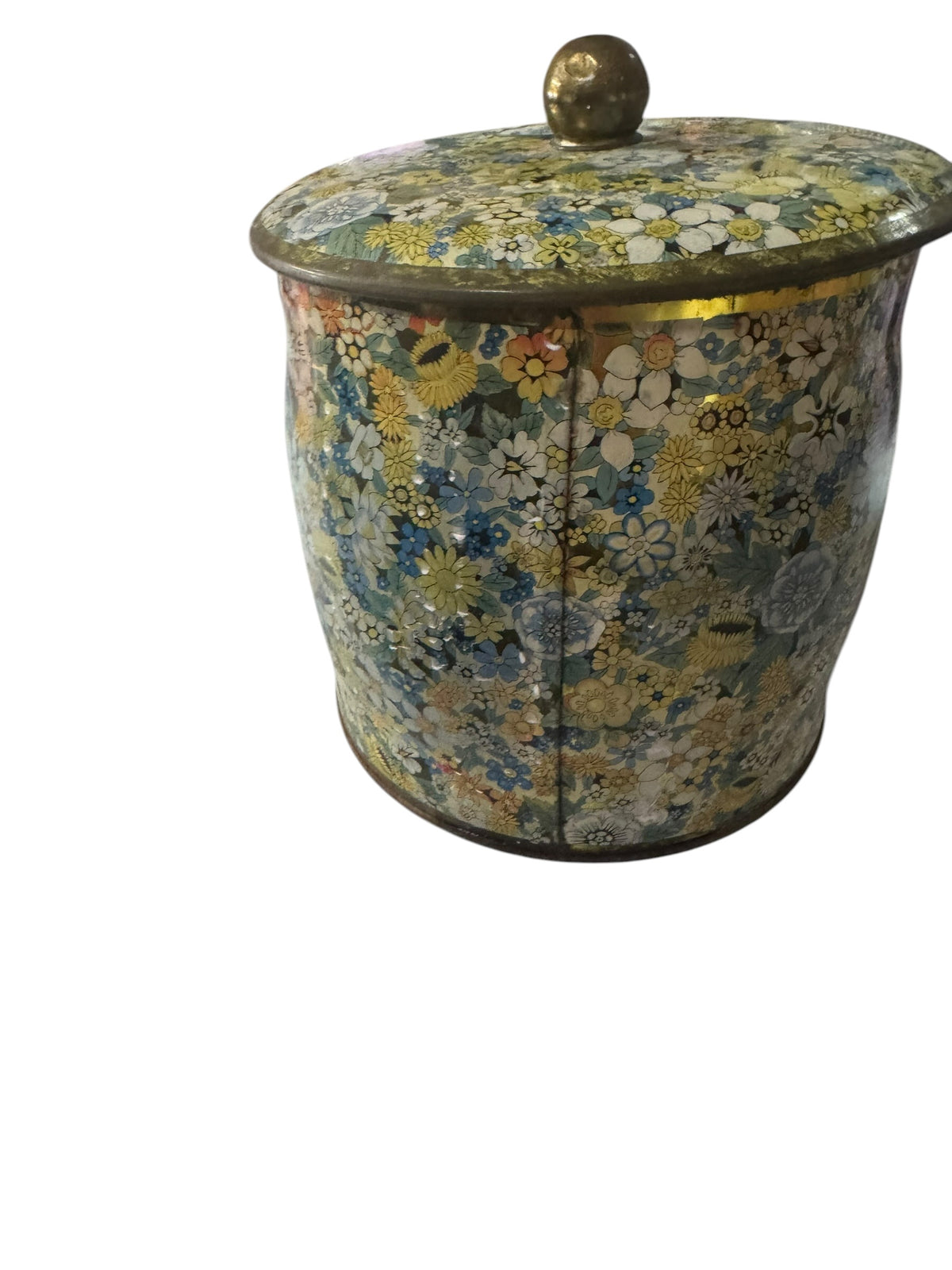 Bloomer Scents Midnight Moonflowers Handmade Candle in Repurposed Vintage Floral Tin, 36 fl oz