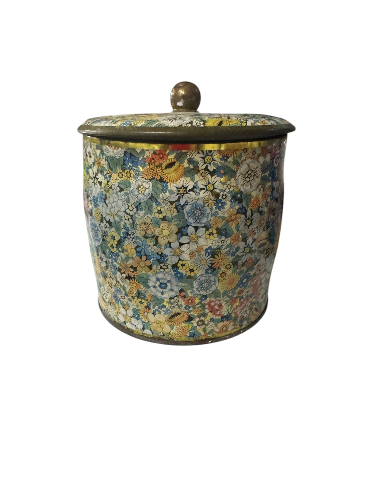 Bloomer Scents Midnight Moonflowers Handmade Candle in Repurposed Vintage Floral Tin, 36 fl oz