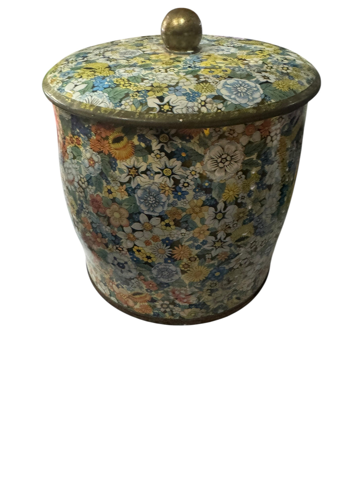Bloomer Scents Midnight Moonflowers Handmade Candle in Repurposed Vintage Floral Tin, 36 fl oz