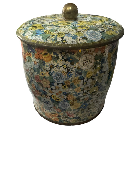 Bloomer Scents Midnight Moonflowers Handmade Candle in Repurposed Vintage Floral Tin, 36 fl oz