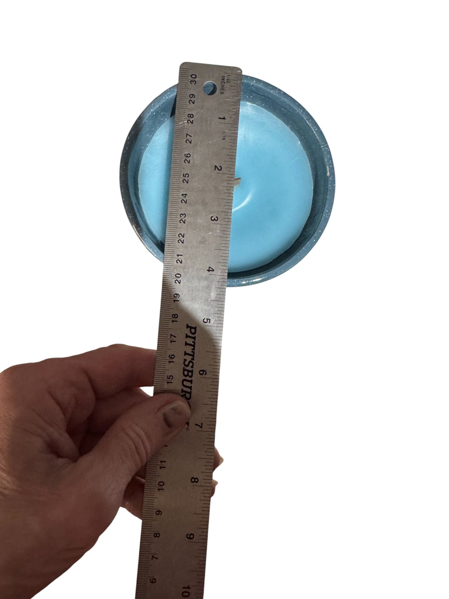 Bloomer Scents Handmade Nights on The Nile Candle, 12 fl oz, Two-Toned Ceramic Planter Pot with Saucer, Repurposed