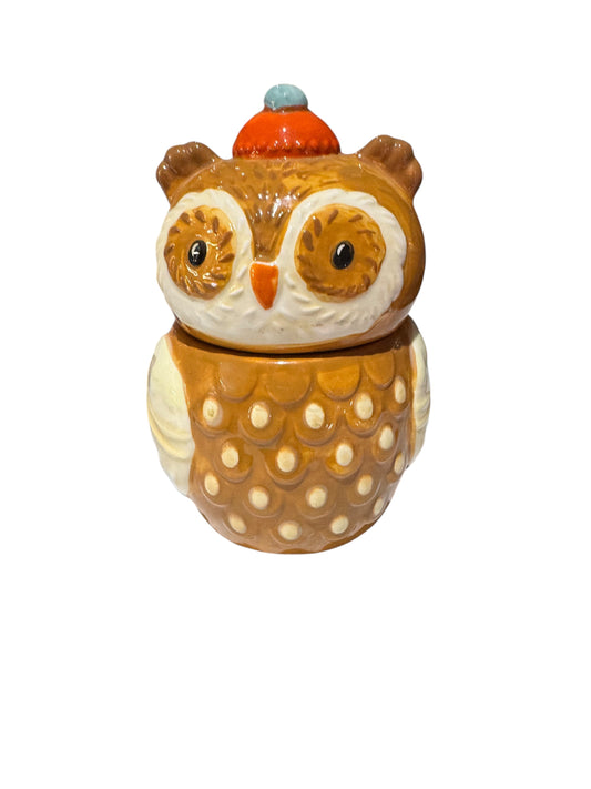 Bloomer Scents Handmade Orange Blossom Candle, Vintage Repurposed Ceramic Owl Canister, 16 fl oz