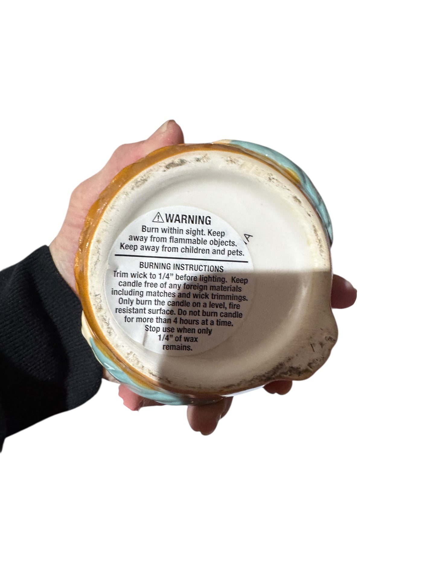 Bloomer Scents Handmade Orange Blossom Candle, Vintage Repurposed Ceramic Owl Canister, 16 fl oz