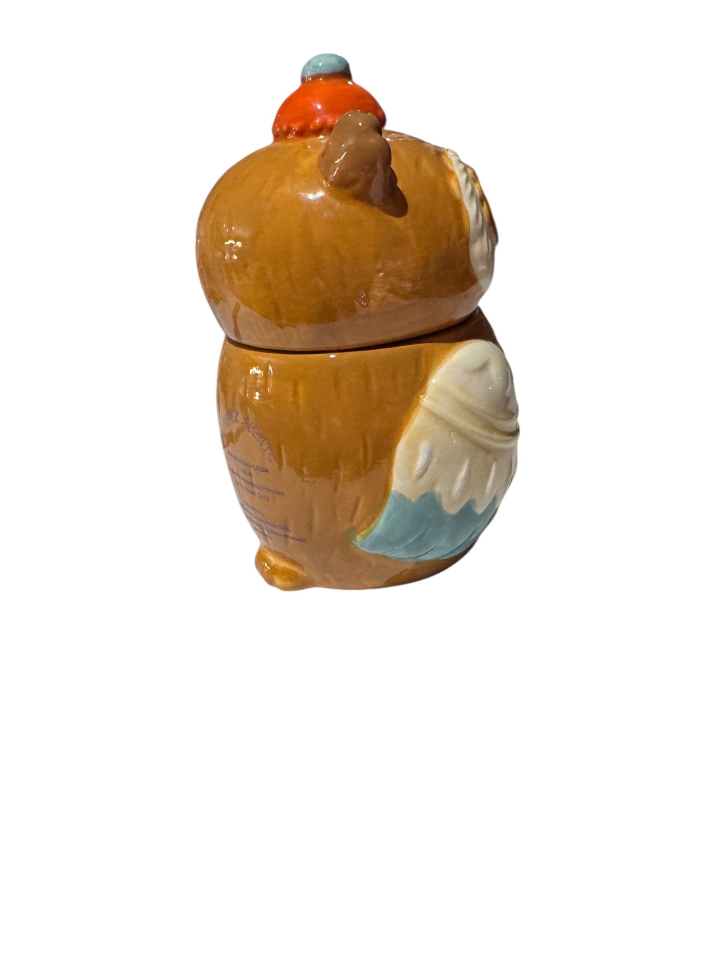 Bloomer Scents Handmade Orange Blossom Candle, Vintage Repurposed Ceramic Owl Canister, 16 fl oz