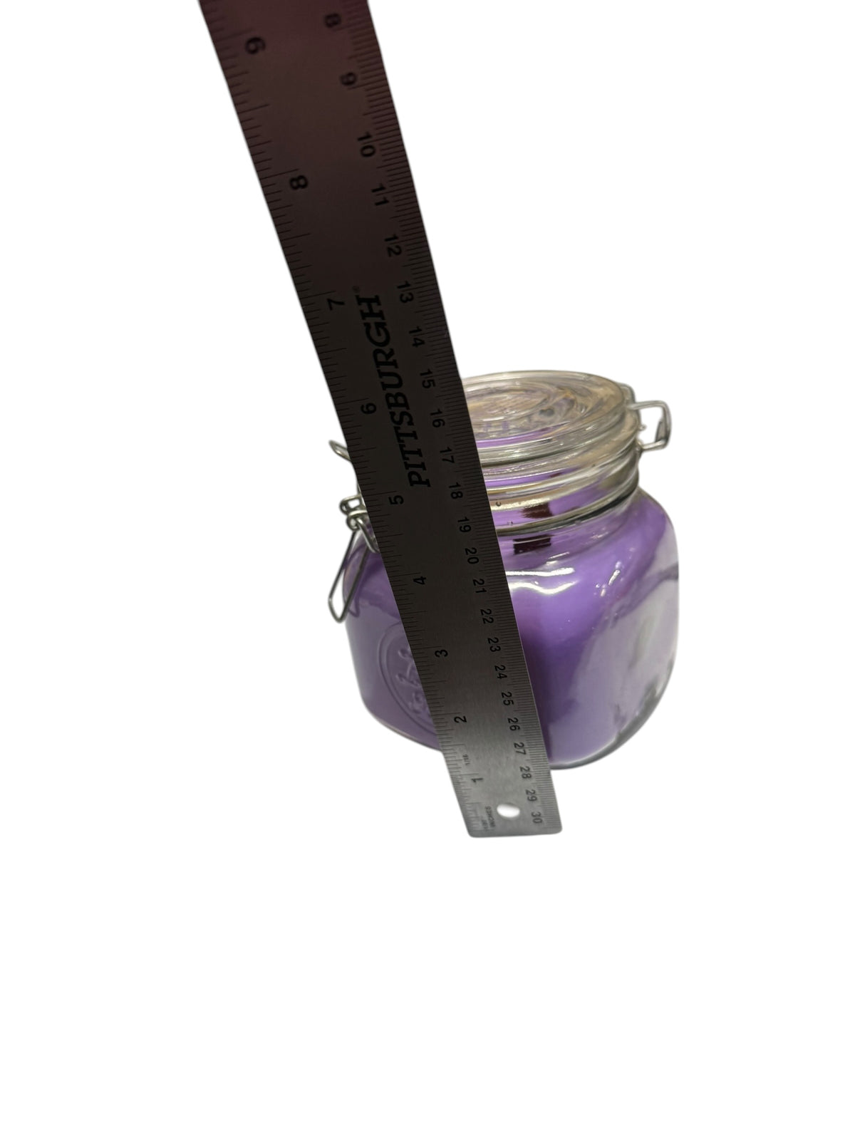 Handmade Orchid Island Candle in Repurposed Vintage Canning Jar, Purple, 18 fl oz