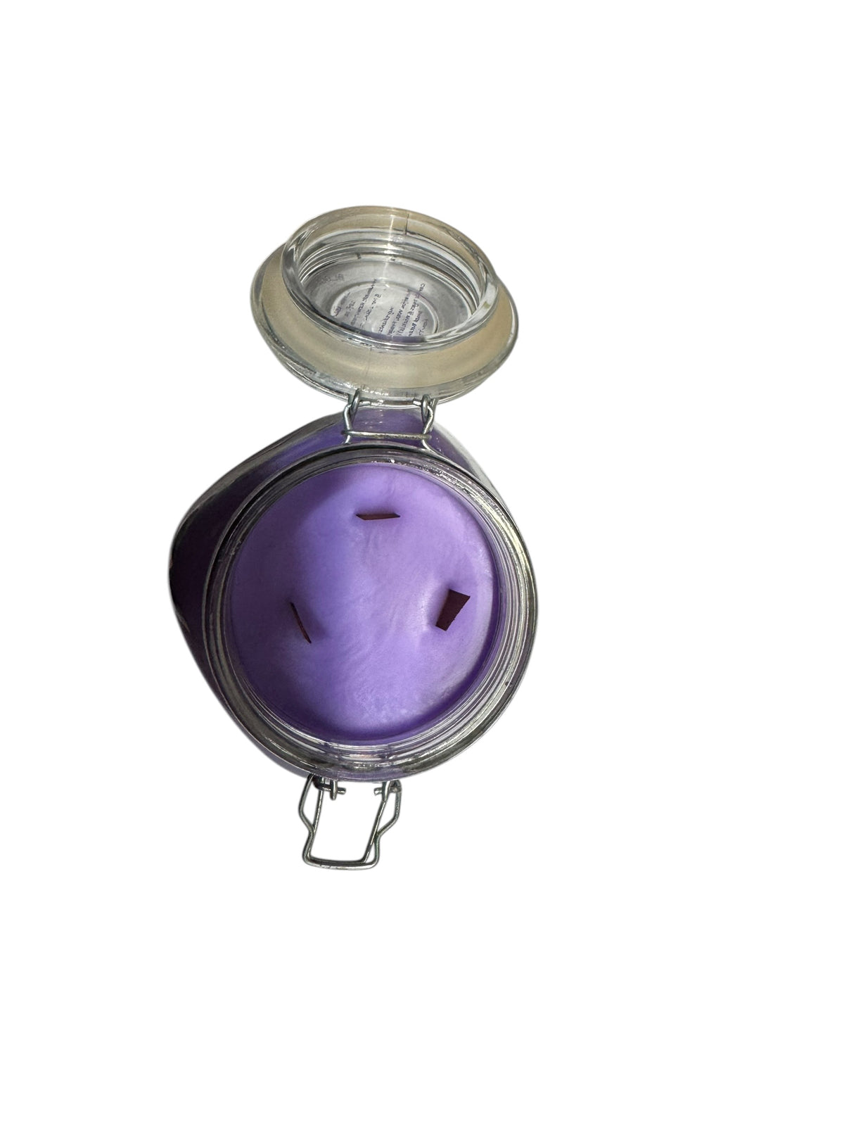 Handmade Orchid Island Candle in Repurposed Vintage Canning Jar, Purple, 18 fl oz