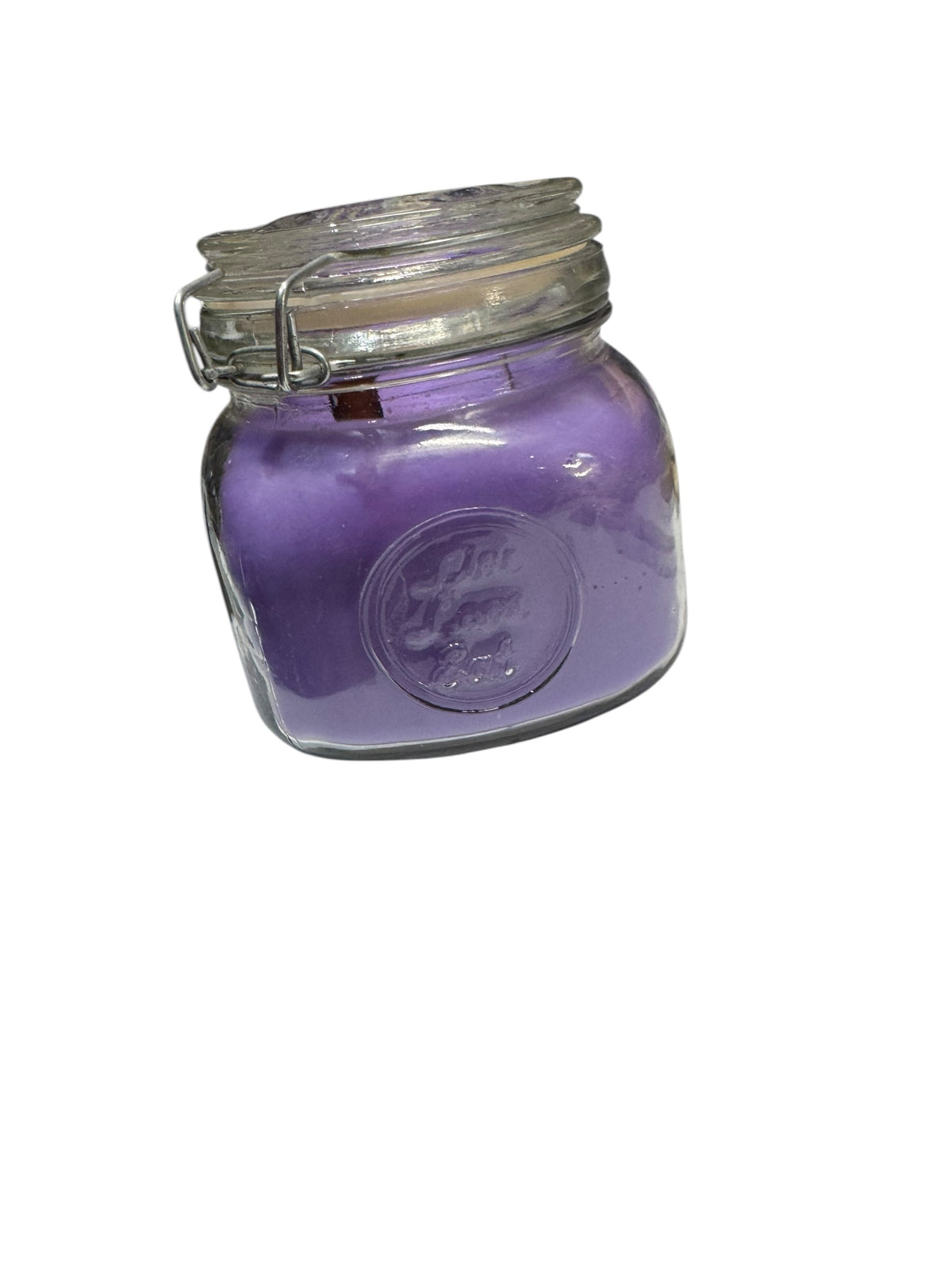 Handmade Orchid Island Candle in Repurposed Vintage Canning Jar, Purple, 18 fl oz