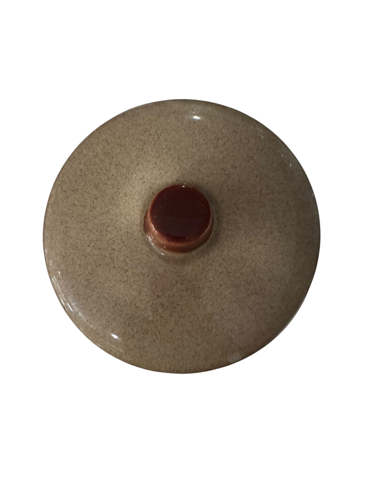 Parker Peach Candle in Repurposed Vintage Stoneware Bowl with Matching Lid, 24 fl oz