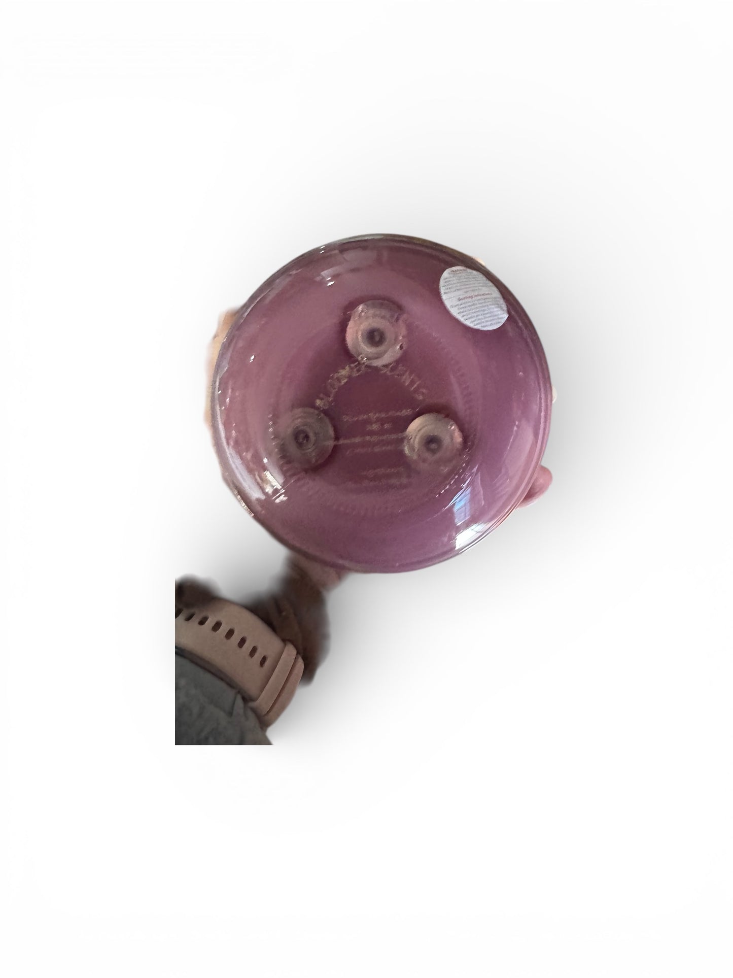 Handmade Plum Paradise Candle, 24 fl oz, Repurposed Vintage Floral Glass Dish with Lid