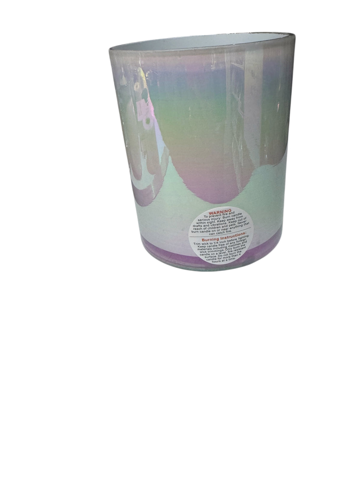 Prickly Pear Paradise Candle, Iridescent Glass Jar, Handmade, 22 fl oz, Non Toxic, Home Fragrance