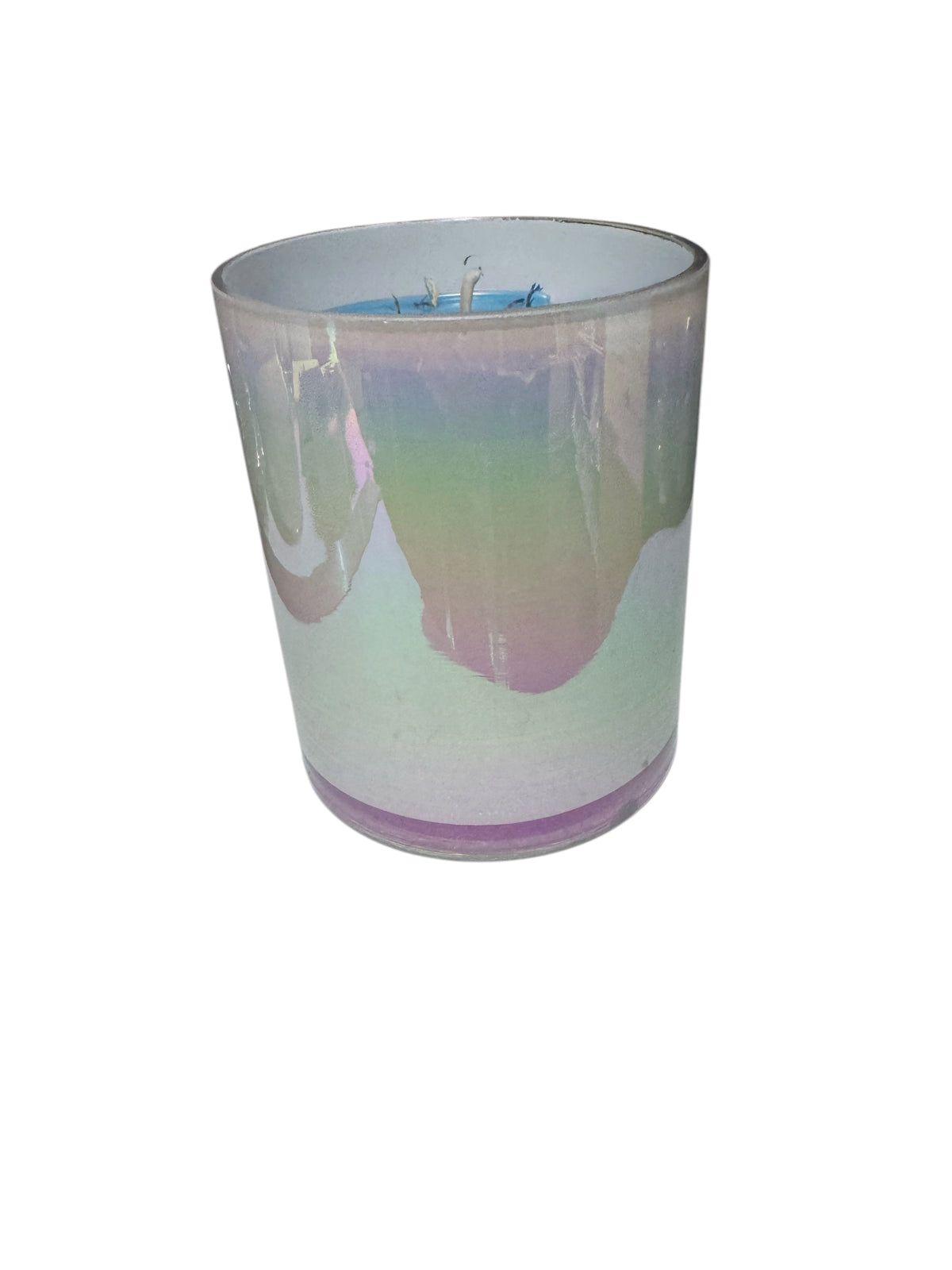 Prickly Pear Paradise Candle, Iridescent Glass Jar, Handmade, 22 fl oz, Non Toxic, Home Fragrance
