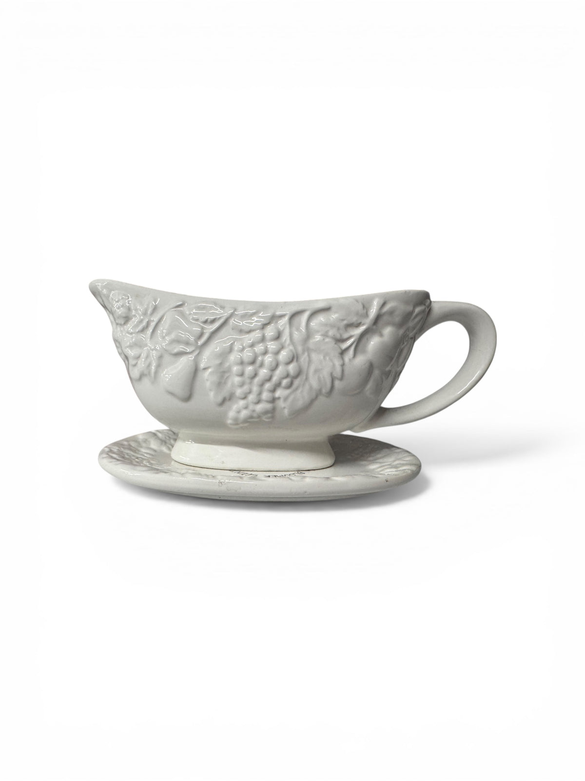 Yellow Rose of Texas Handmade Candle in Repurposed Vintage Ceramic Gravy Boat, 12 fl oz