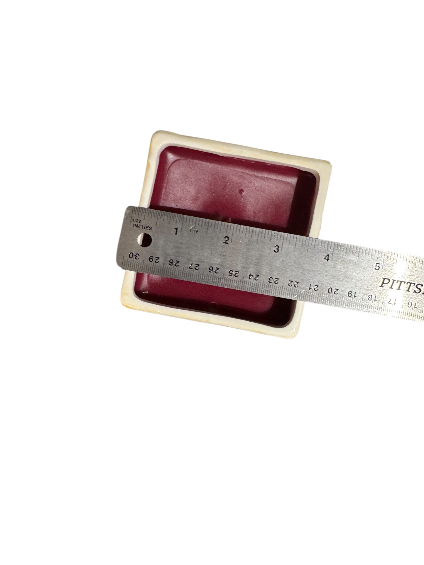 Bloomer Scents Handmade Strawberry Leather Scented Candle, Vintage Rover Doghouse Ceramic Container with Lid, 10 fl oz