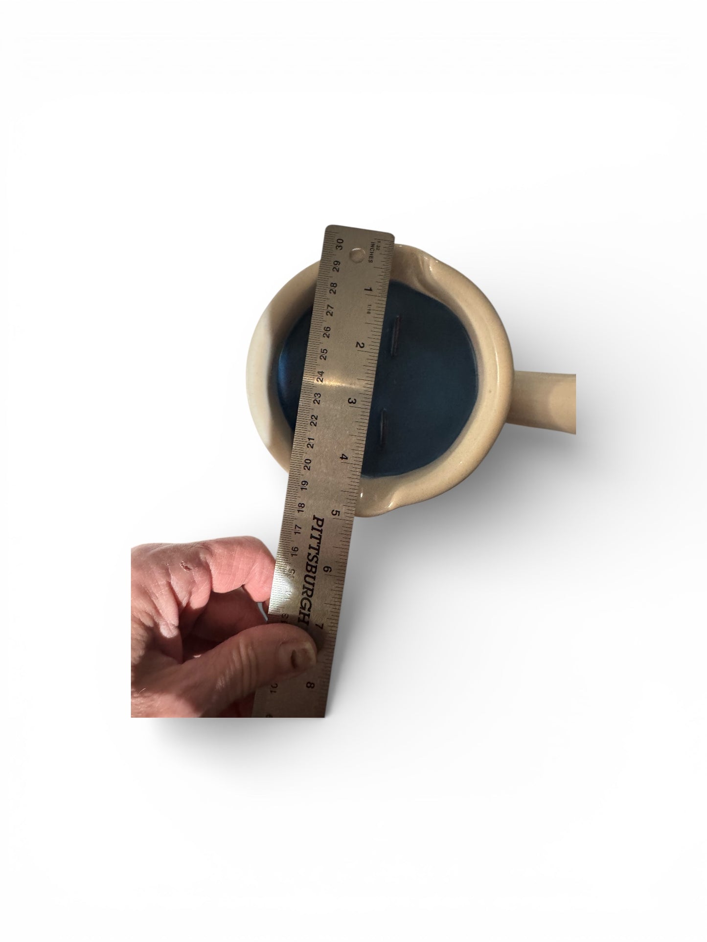 Handmade Seaside Cliffs Candle, 12 fl oz, Repurposed Vintage Stoneware Gravy Boat Vessel