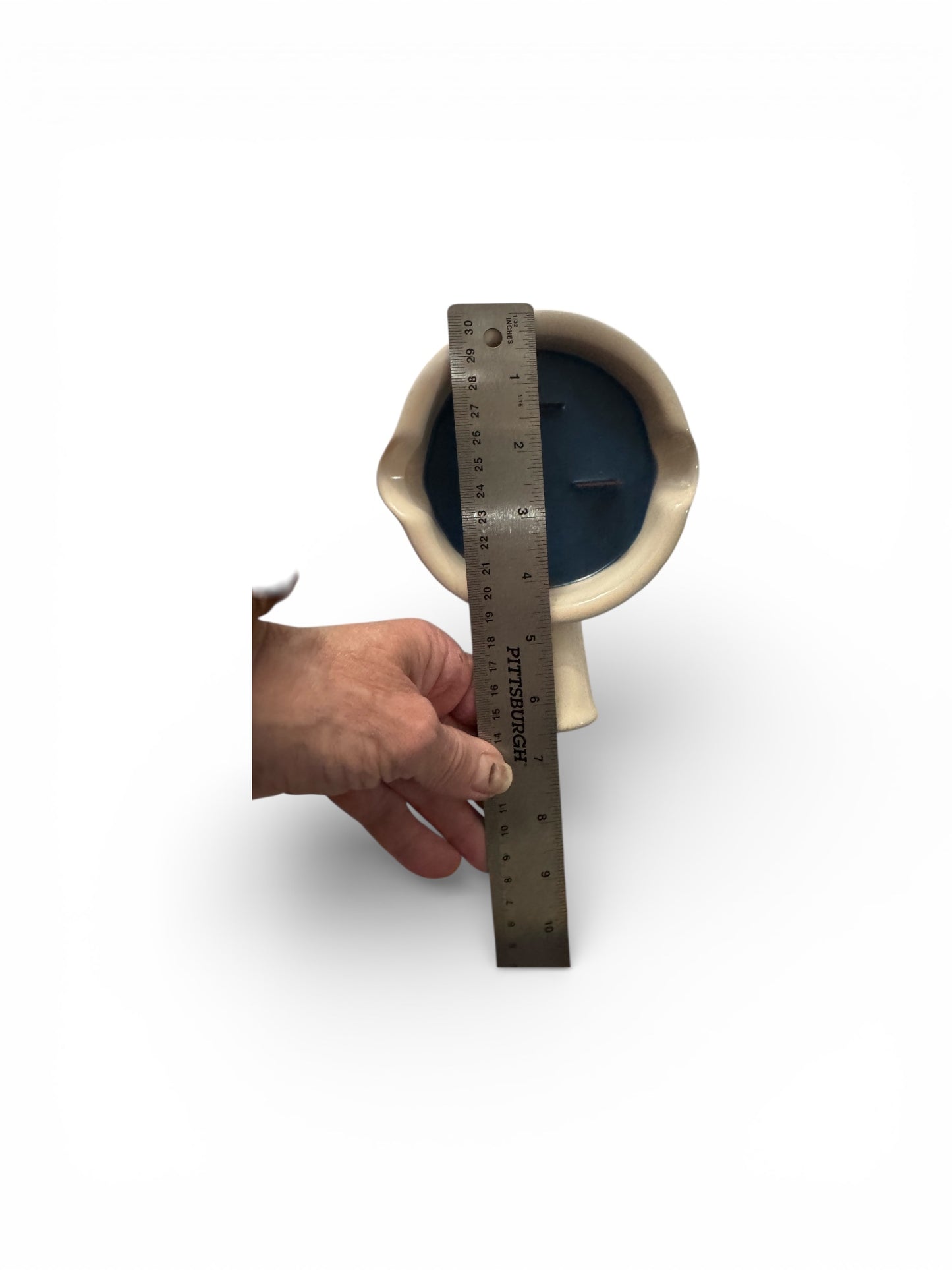 Handmade Seaside Cliffs Candle, 12 fl oz, Repurposed Vintage Stoneware Gravy Boat Vessel