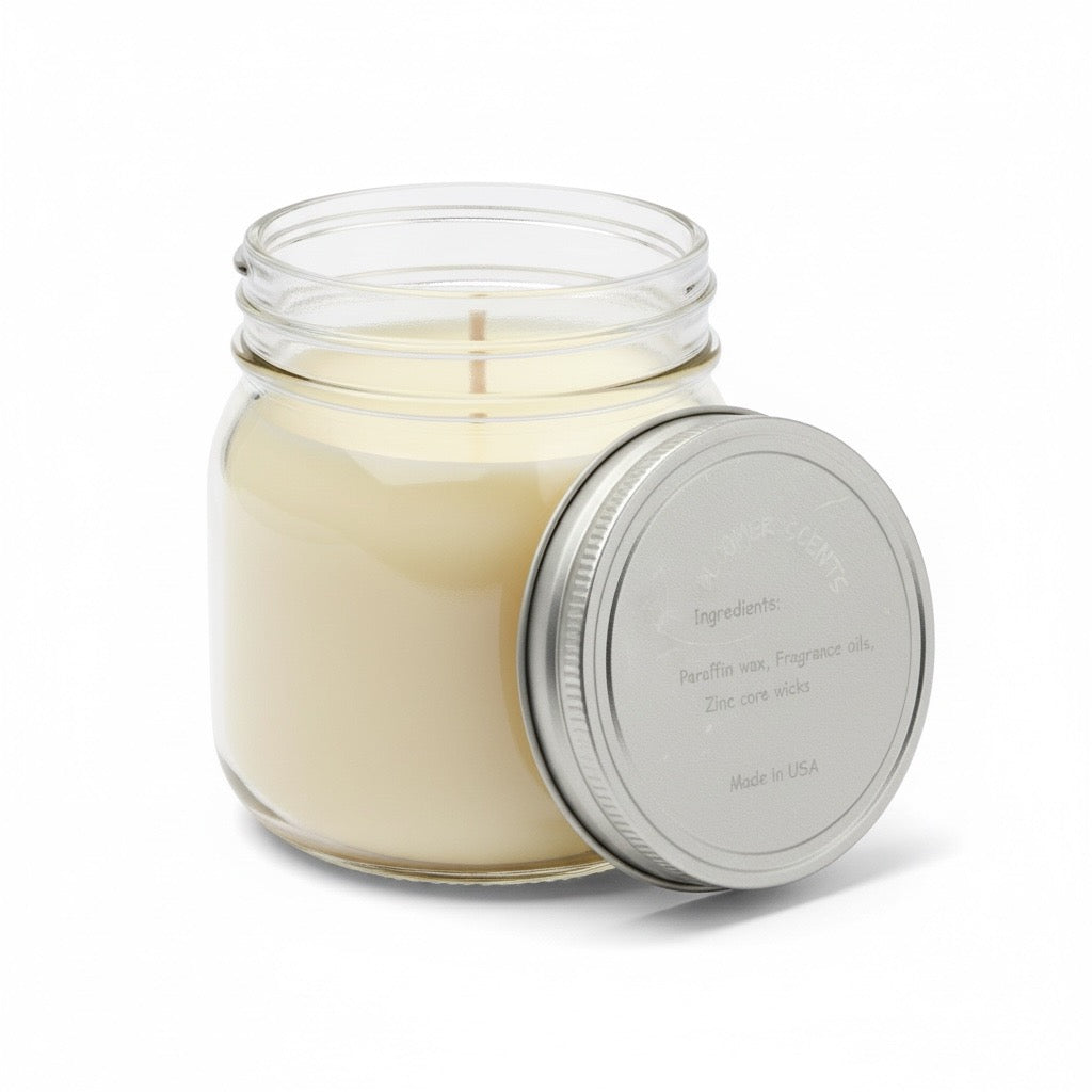 Handmade Mason Jar Candle Set, Southern Comfort Collection, 8 fl oz Each, 4 Pack