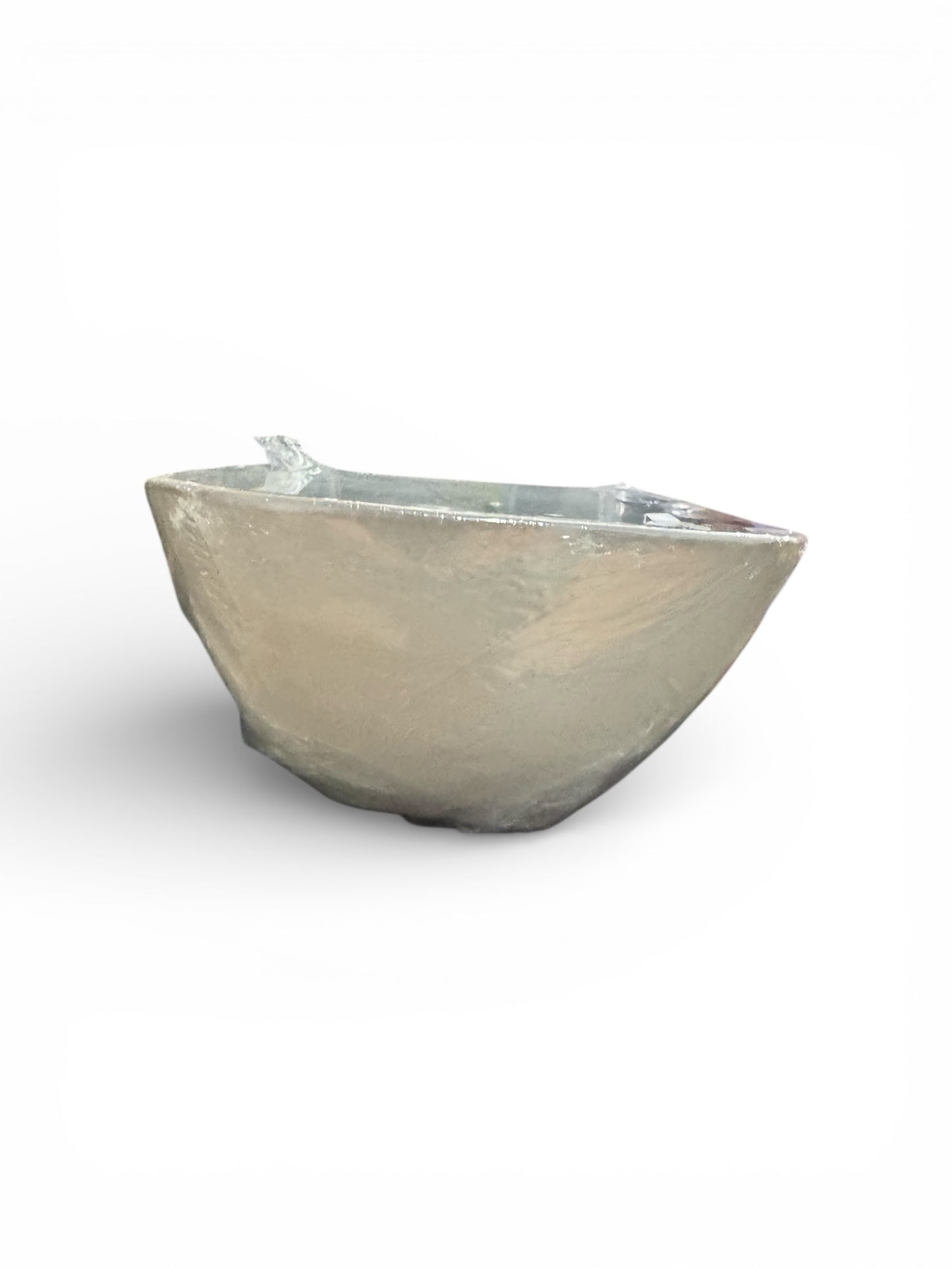 Handmade Spartan Candle, Two Tone Black and Cream Stoneware Bowl, 16 fl oz