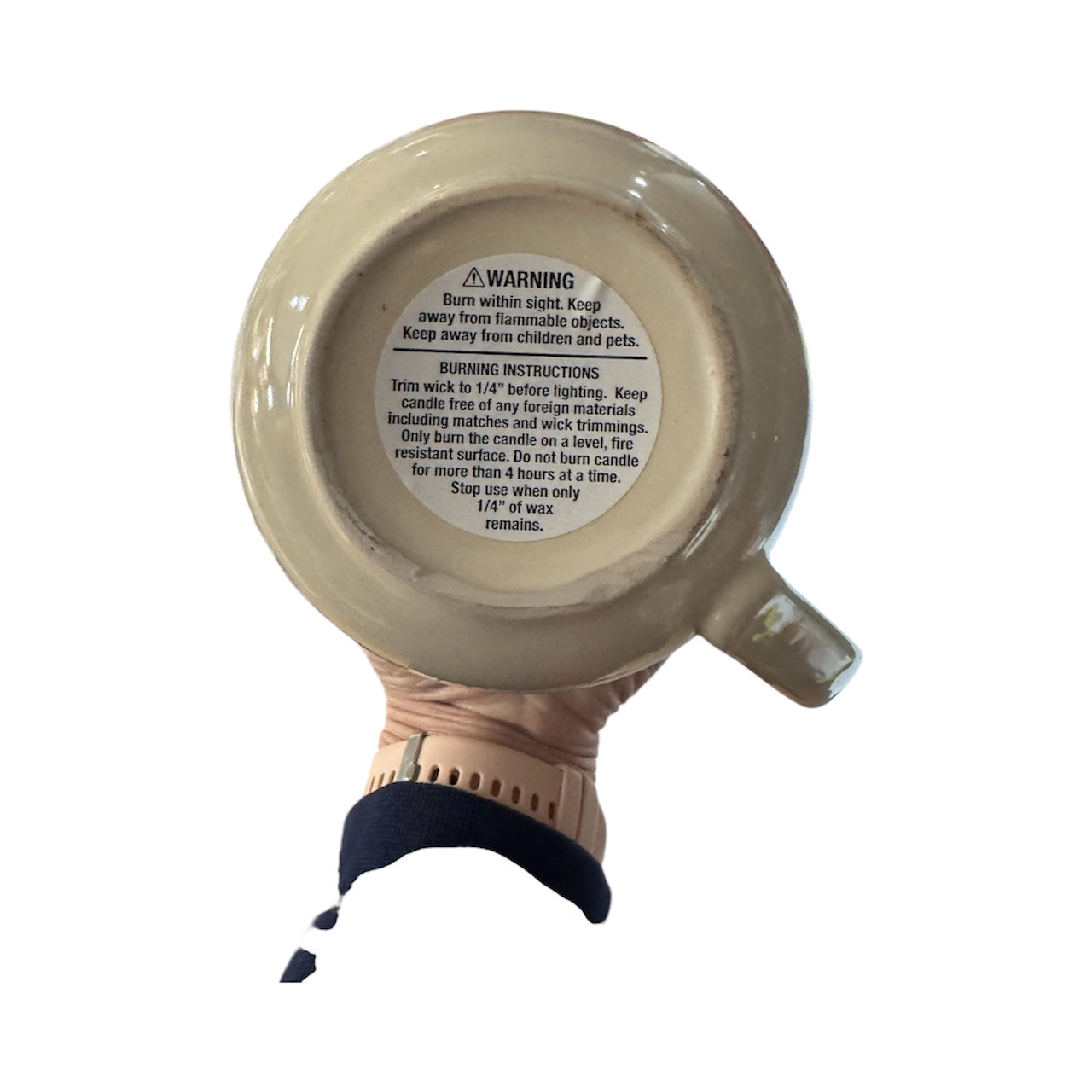 Bloomer Scents Handmade Spicy Pomegranate Candle, 18 fl oz, Repurposed Oversized Mug with Snowflake Design