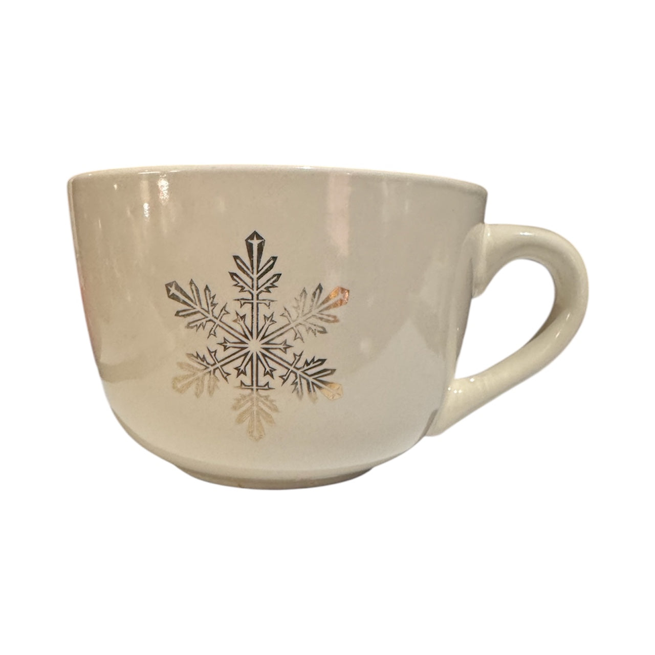 Bloomer Scents Handmade Spicy Pomegranate Candle, 18 fl oz, Repurposed Oversized Mug with Snowflake Design