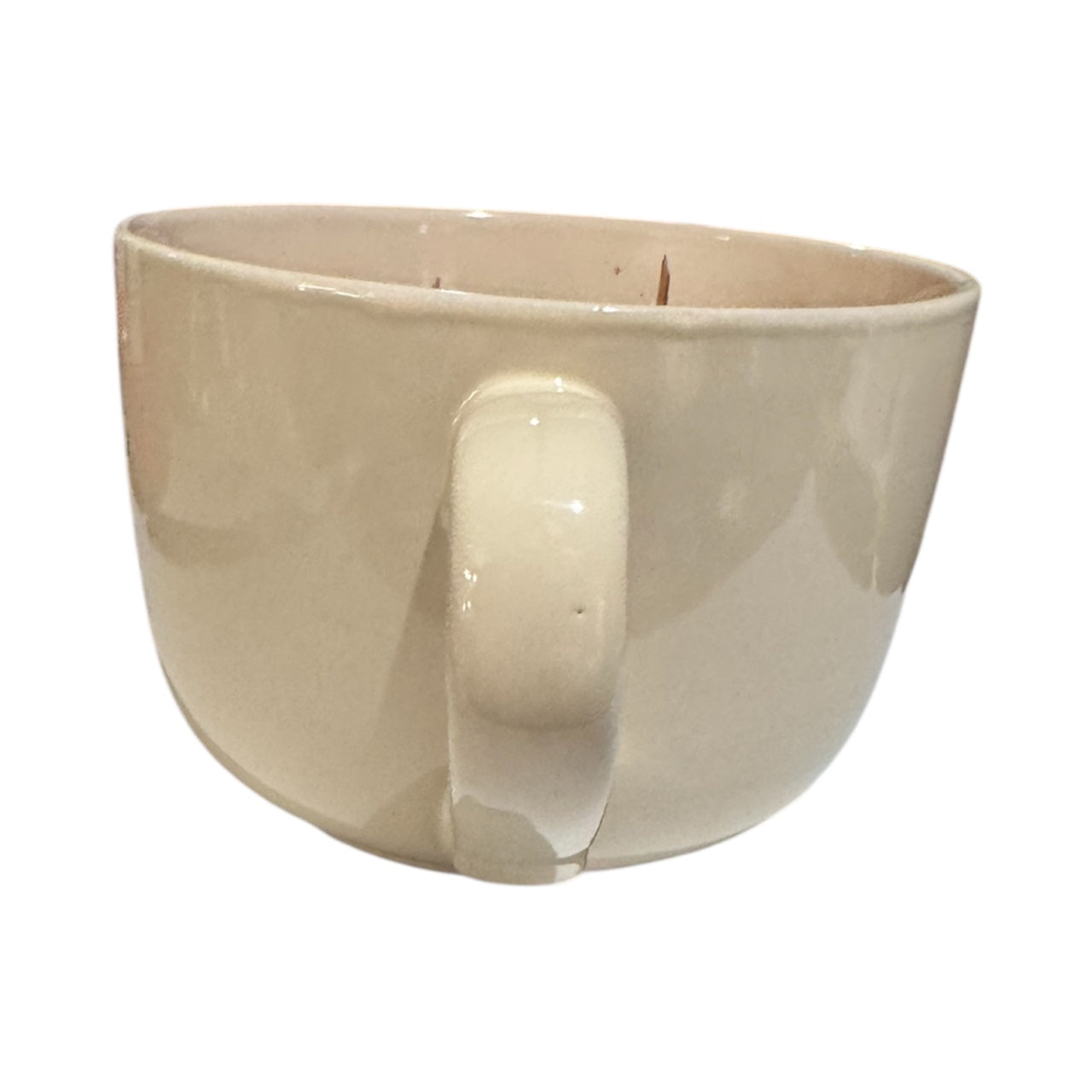 Bloomer Scents Handmade Spicy Pomegranate Candle, 18 fl oz, Repurposed Oversized Mug with Snowflake Design