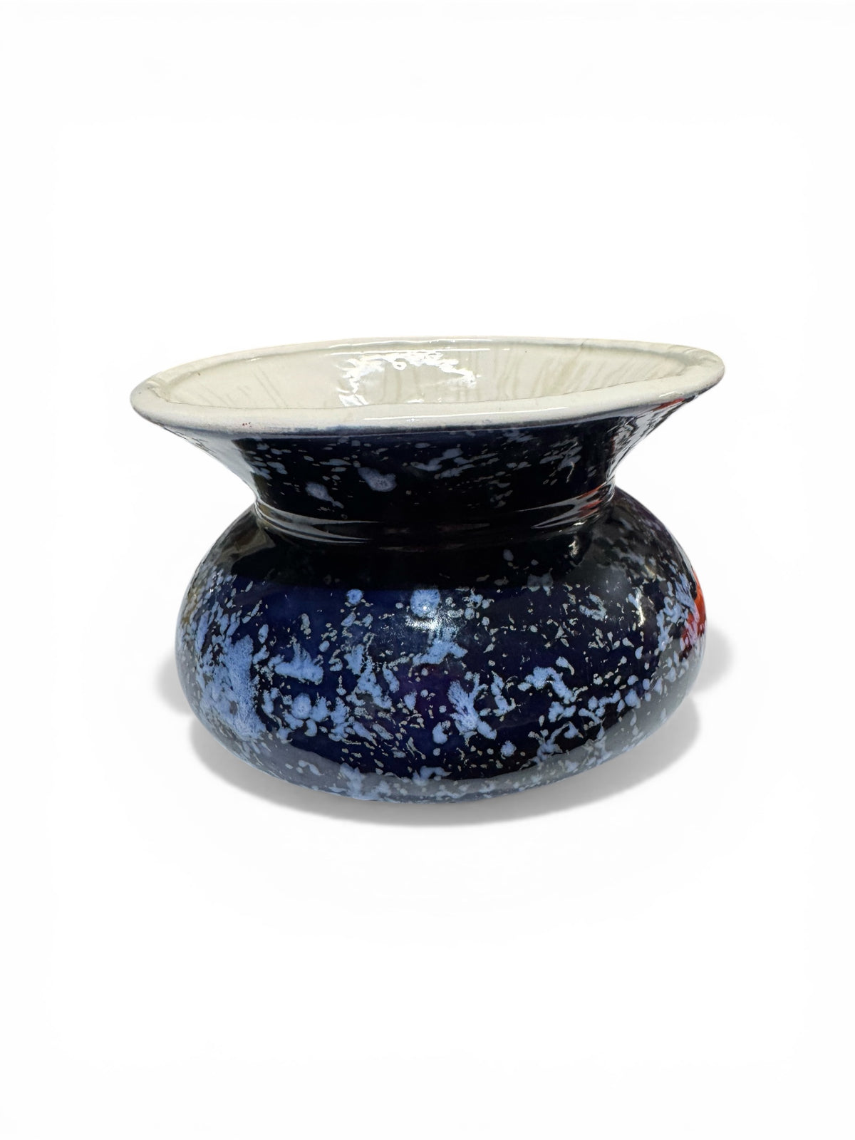 Caribbean Teakwood Handmade Candle in Repurposed Vintage Pottery Vase, 32 fl oz