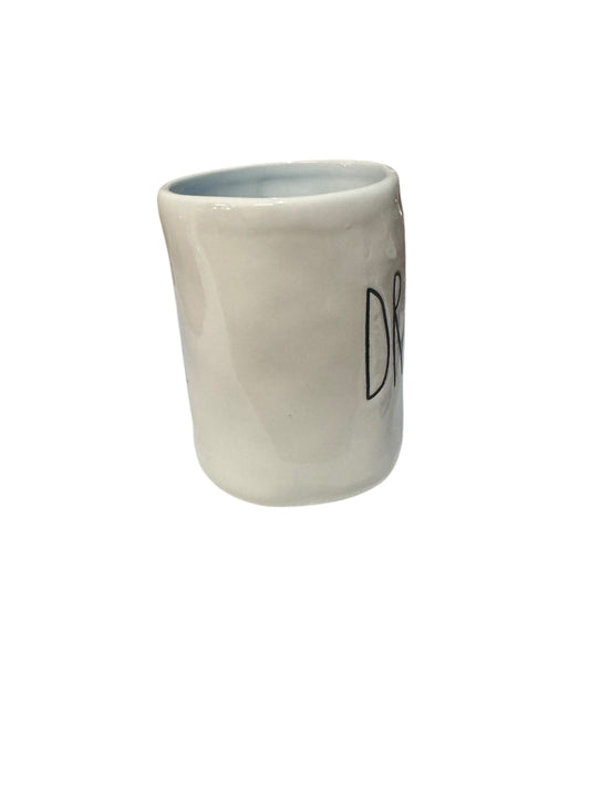 Dream Ceramic Mug Candle, Caribbean Teakwood Scent, White, 16 fl oz