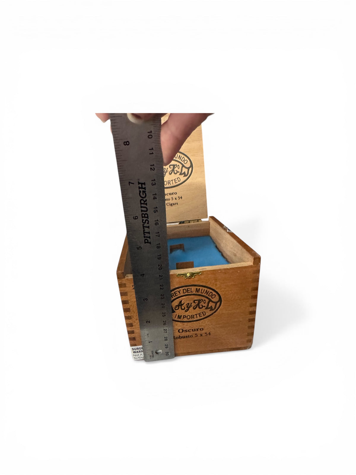 Tranquil Oasis Candle in Repurposed El Rey Del Mundo Oscuro Cigar Box, 36 fl oz