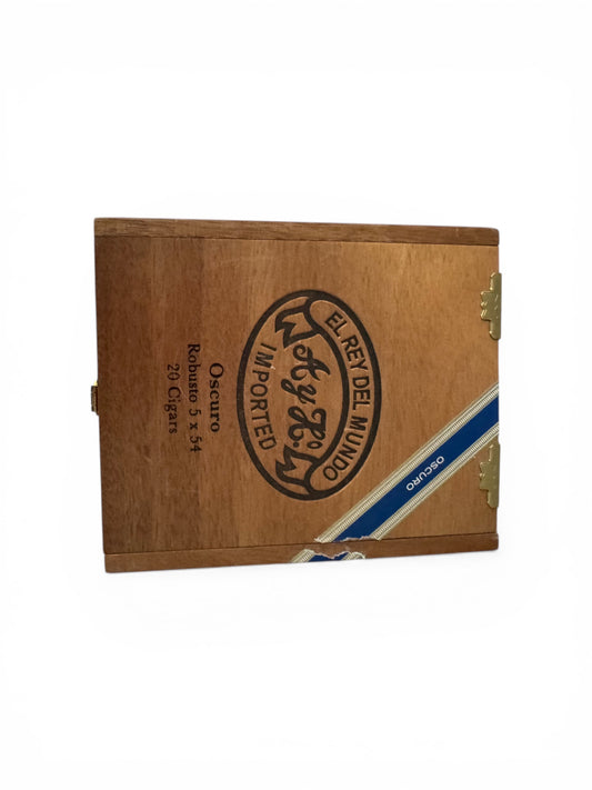Tranquil Oasis Candle in Repurposed El Rey Del Mundo Oscuro Cigar Box, 36 fl oz