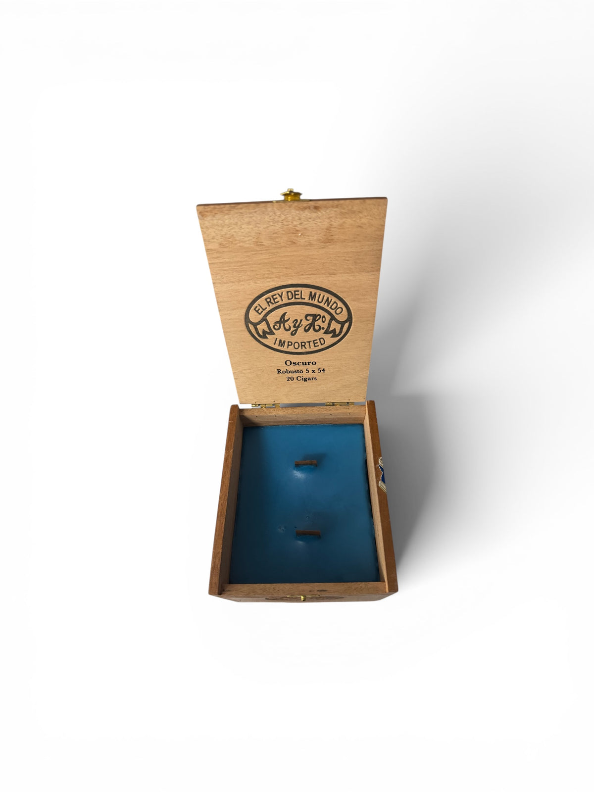 Tranquil Oasis Candle in Repurposed El Rey Del Mundo Oscuro Cigar Box, 36 fl oz