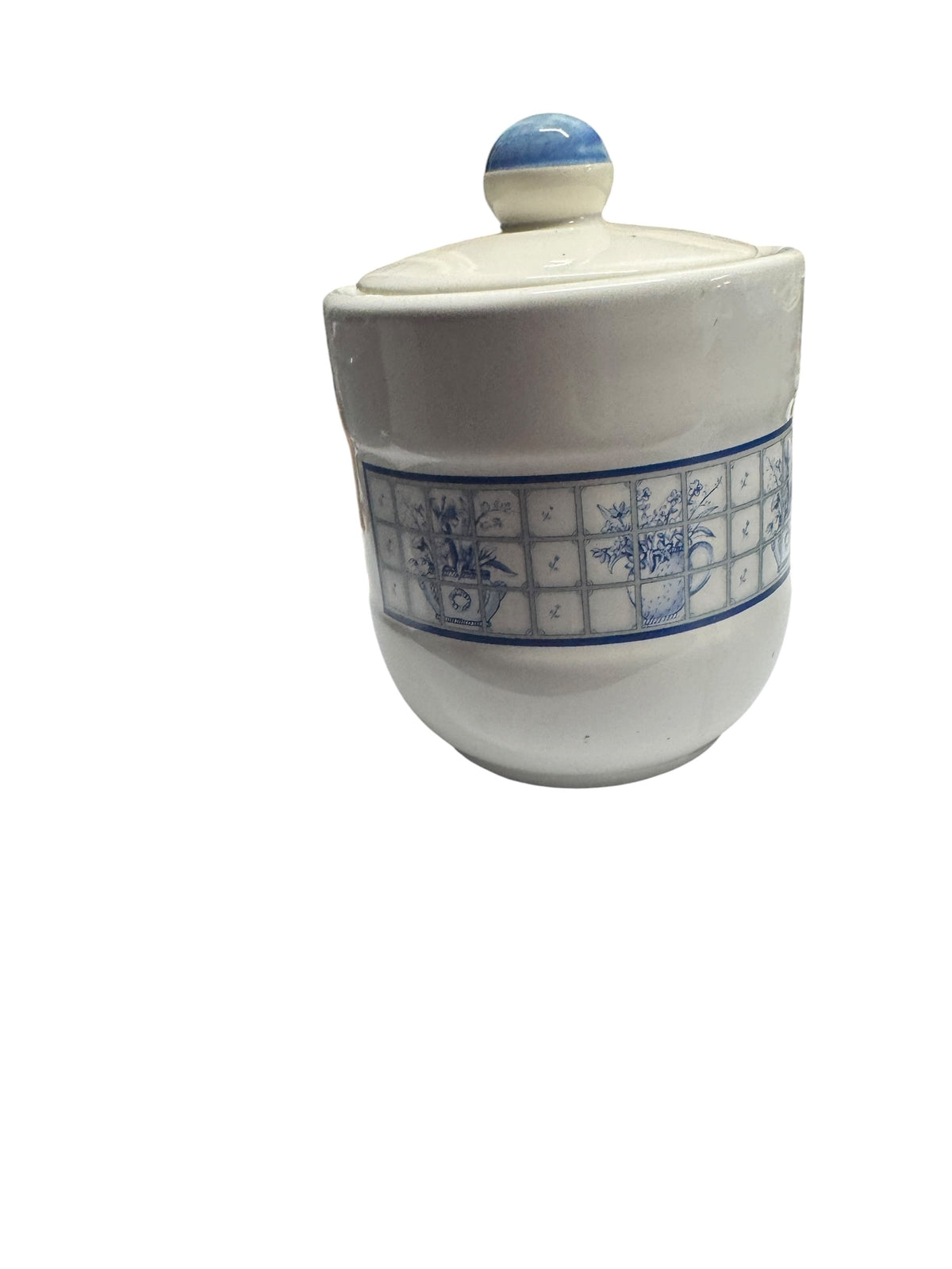 Texas Bluebonnets Handmade Candle, Blue and White Ceramic Canister, Cotton Wicks, 22 fl oz