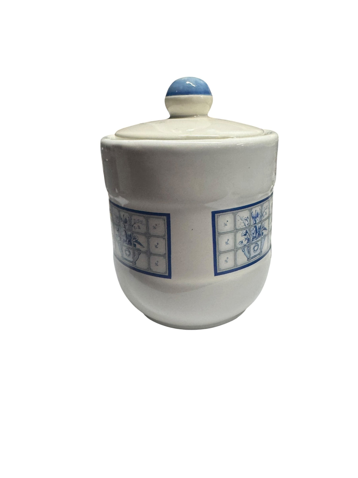 Texas Bluebonnets Handmade Candle, Blue and White Ceramic Canister, Cotton Wicks, 22 fl oz