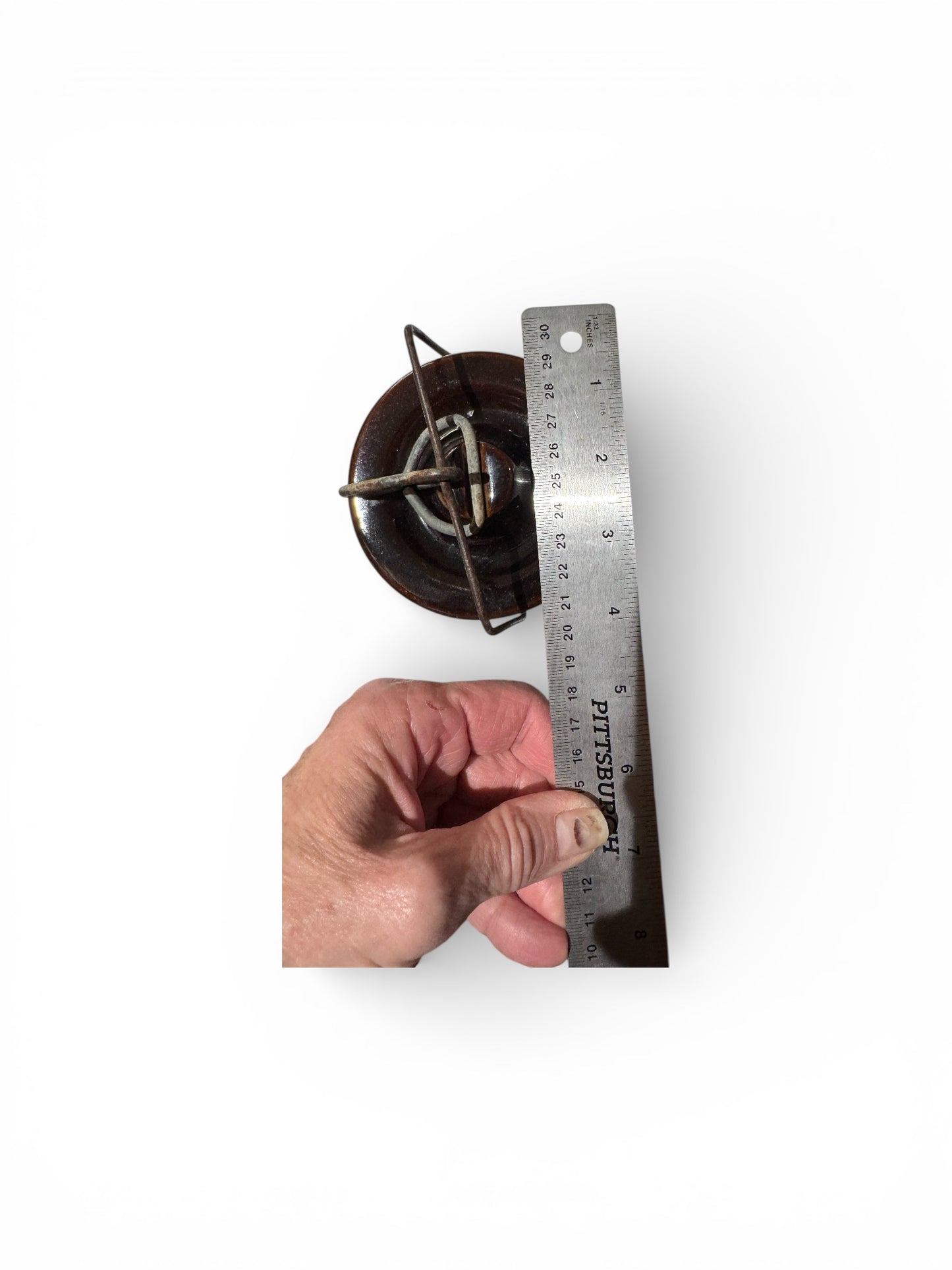 Bloomer Scents Handmade Violet Moondance Candle, Repurposed Vintage Cheese Crock, 10 fl oz