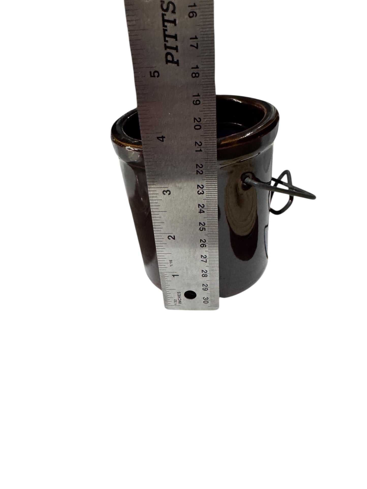 Bloomer Scents Handmade Violet Moondance Candle, Repurposed Vintage Cheese Crock, 10 fl oz