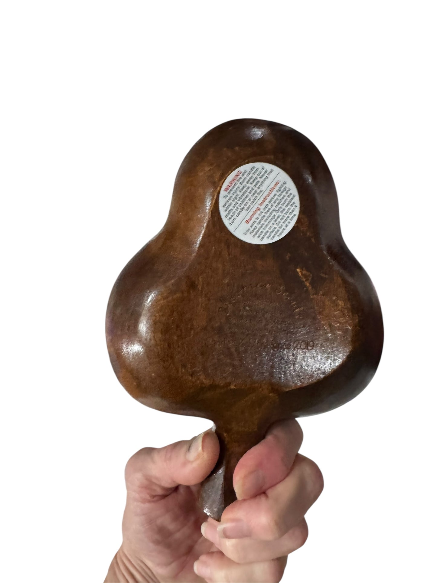 Bloomer Scents Whispering Woods Handmade Candle, Repurposed Oak Wood Leaf-Shaped Vessel, 10 fl oz, Green Interior