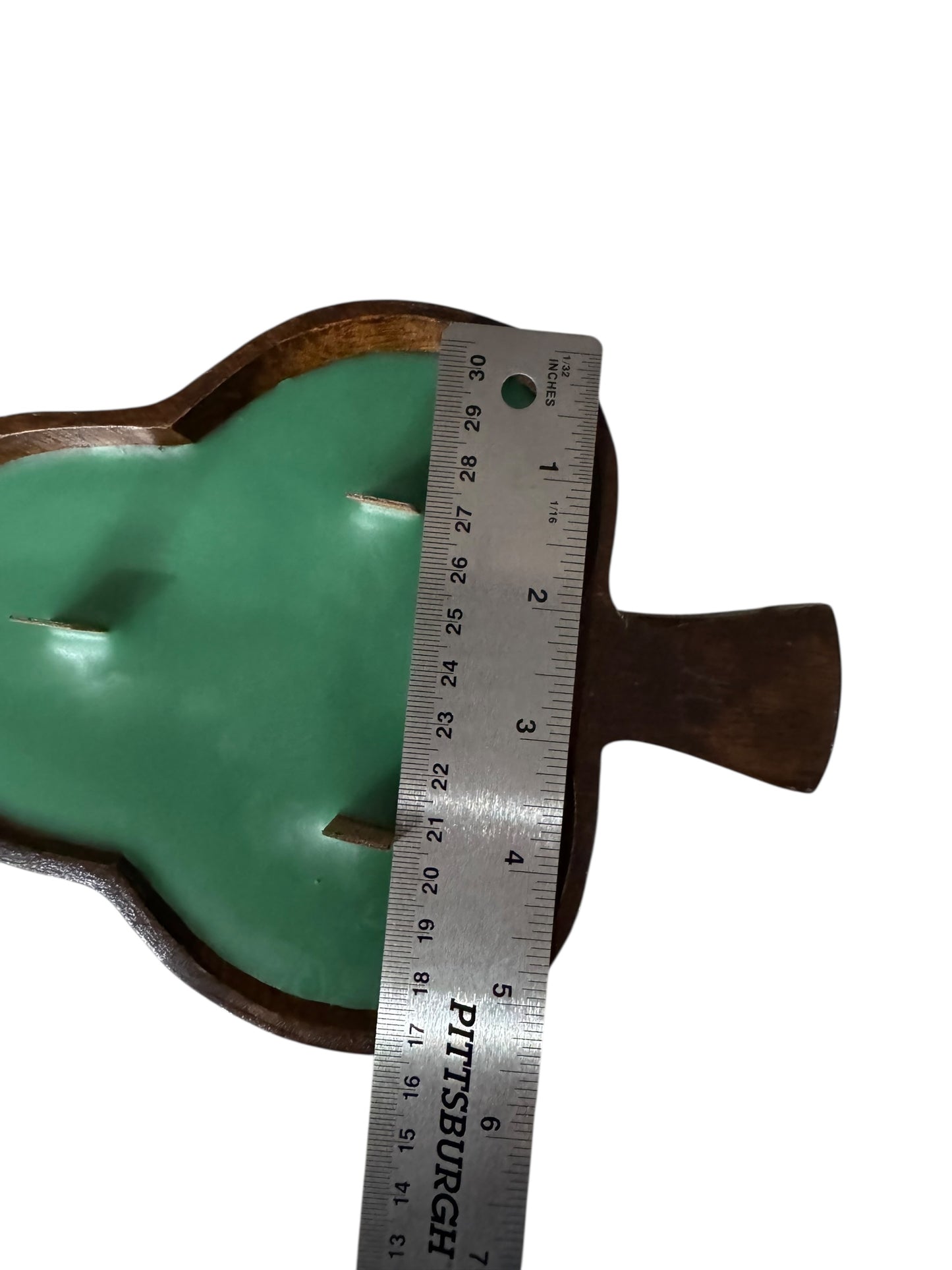 Bloomer Scents Whispering Woods Handmade Candle, Repurposed Oak Wood Leaf-Shaped Vessel, 10 fl oz, Green Interior