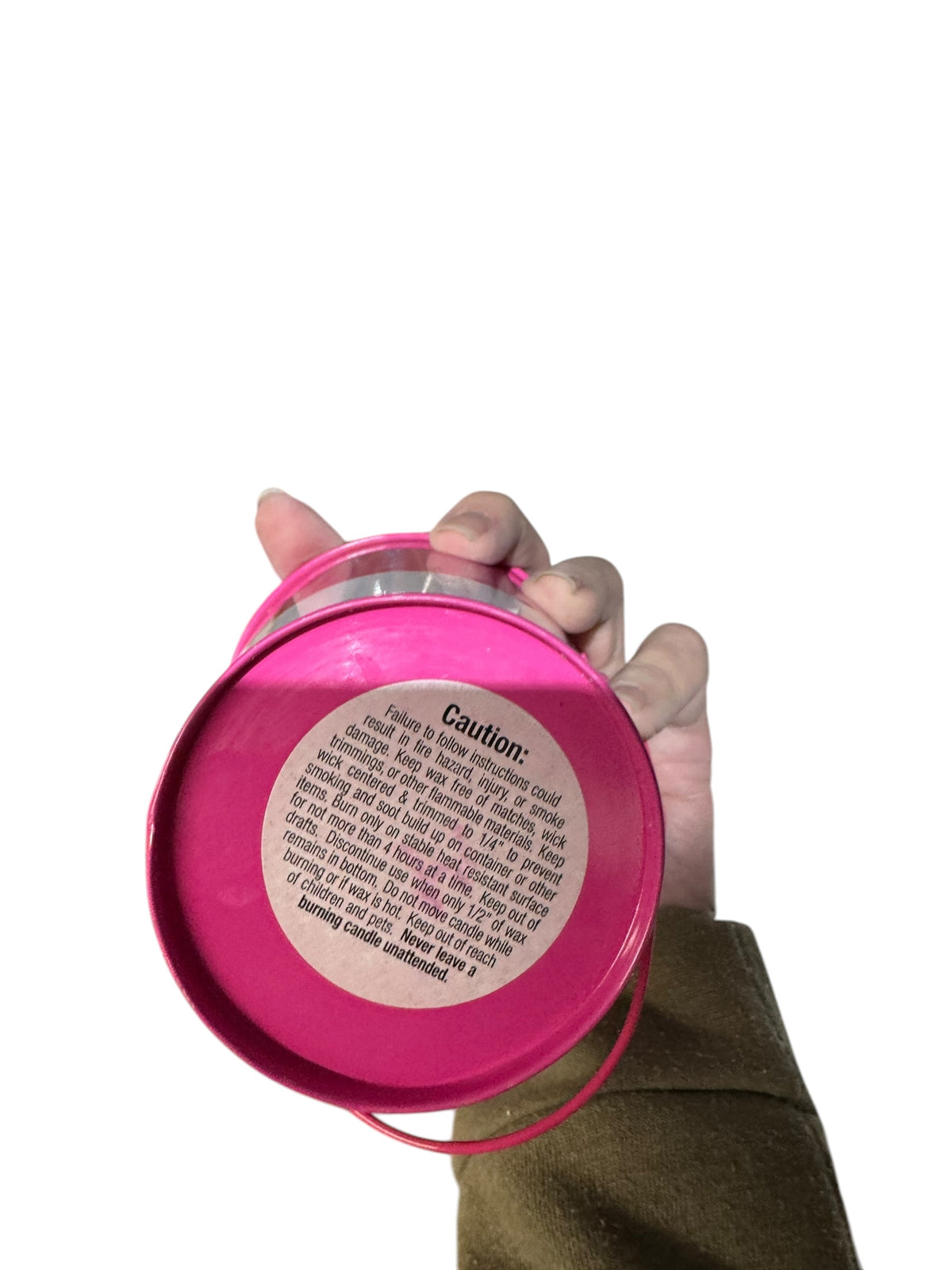 Handmade Candle, Warm Shores and Cool Winds Limited Edition, Repurposed Pink Tin, 14 fl oz