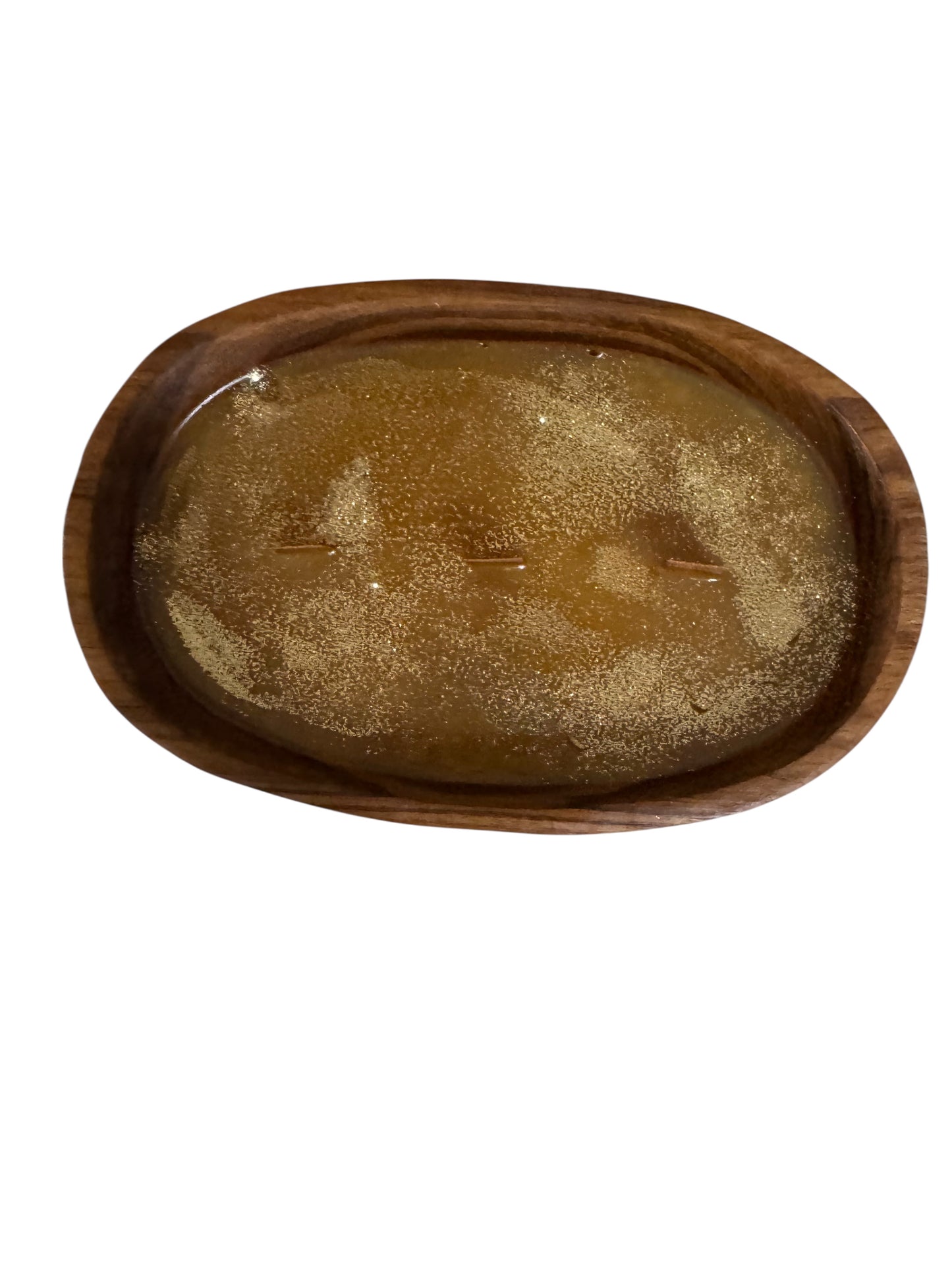 Bloomer Scents Whispering Woods Handcrafted Candle in Repurposed Vintage Wooden Bowl, 16 fl oz