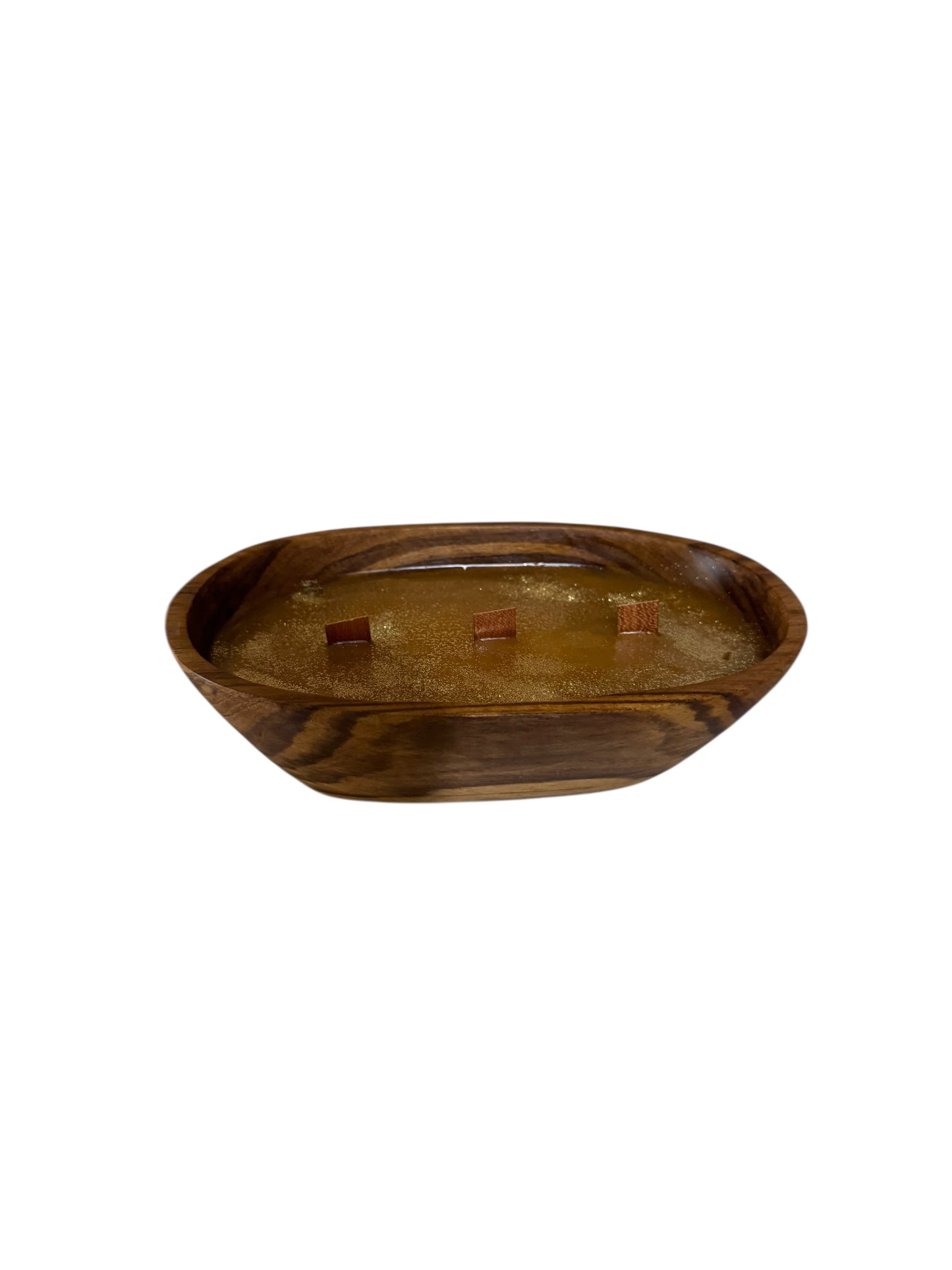 Bloomer Scents Whispering Woods Handcrafted Candle in Repurposed Vintage Wooden Bowl, 16 fl oz